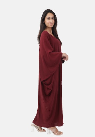 Elara Jurk 'Abaya' in Rood