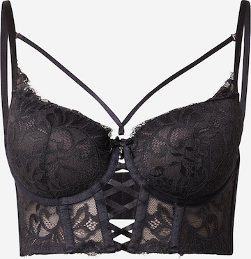 Hunkemöller Bustier Rintaliivi värissä musta: etupuoli