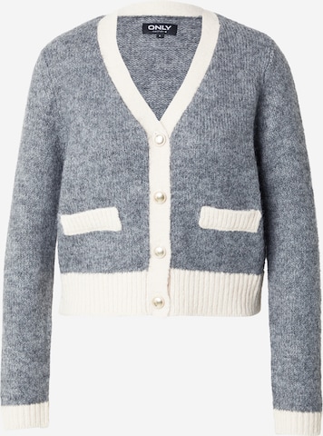 ONLY Strickjacke 'ONLMaggie' in Grau: Vorderseite