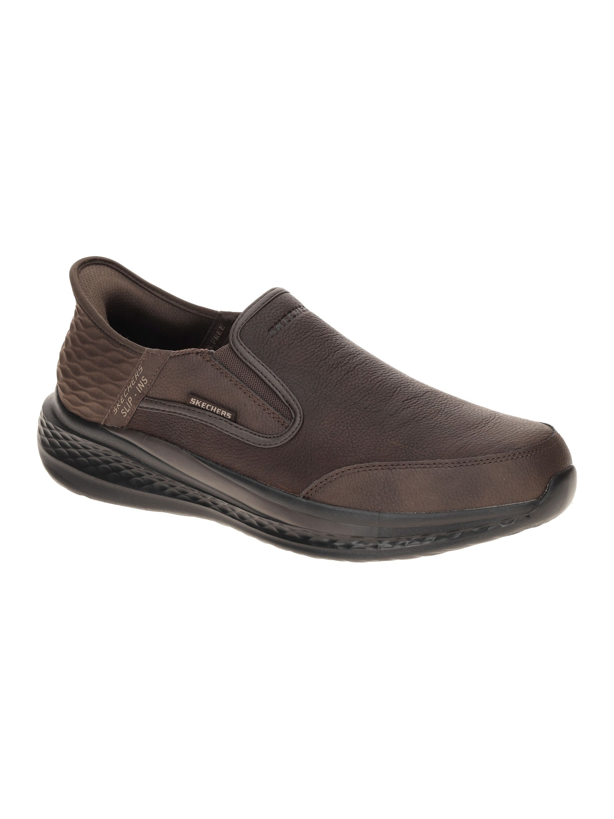 SKECHERS Slip On 'Skechers Slade Slipper Schuhe braun Leder Slip-Ins 205237'‌ in Braun: Vorderseite