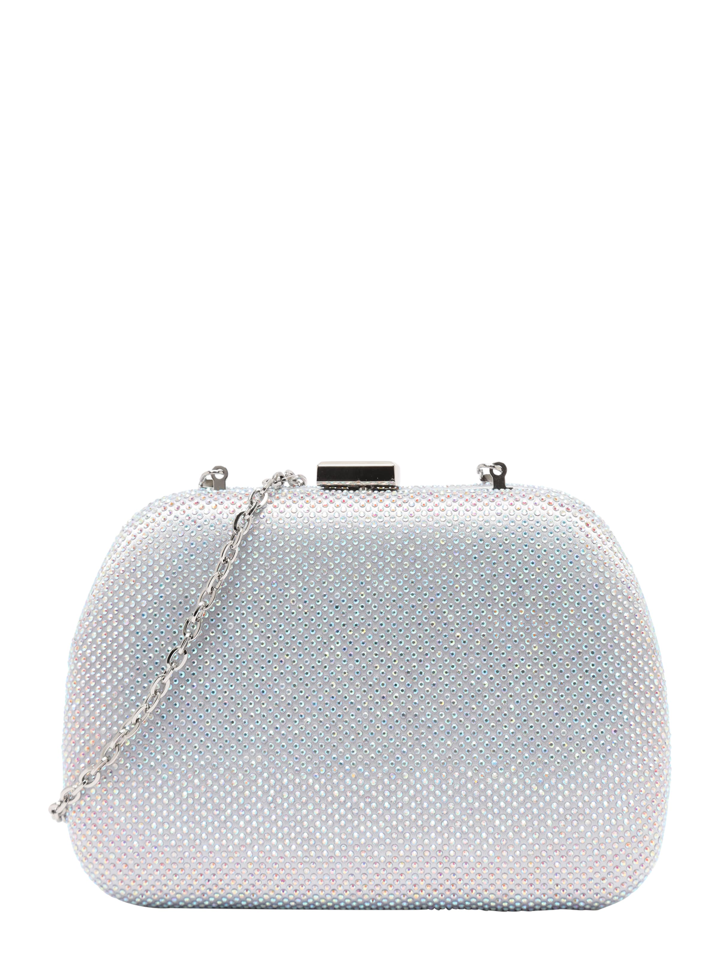 mascara Clutch in Silver: front