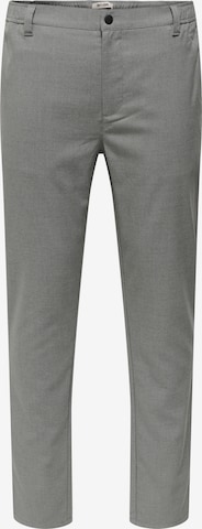 Pantalon chino 'ONSAIDEN' Only & Sons en gris : devant