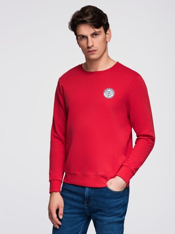 Ombre Sports sweatshirt in Red: front