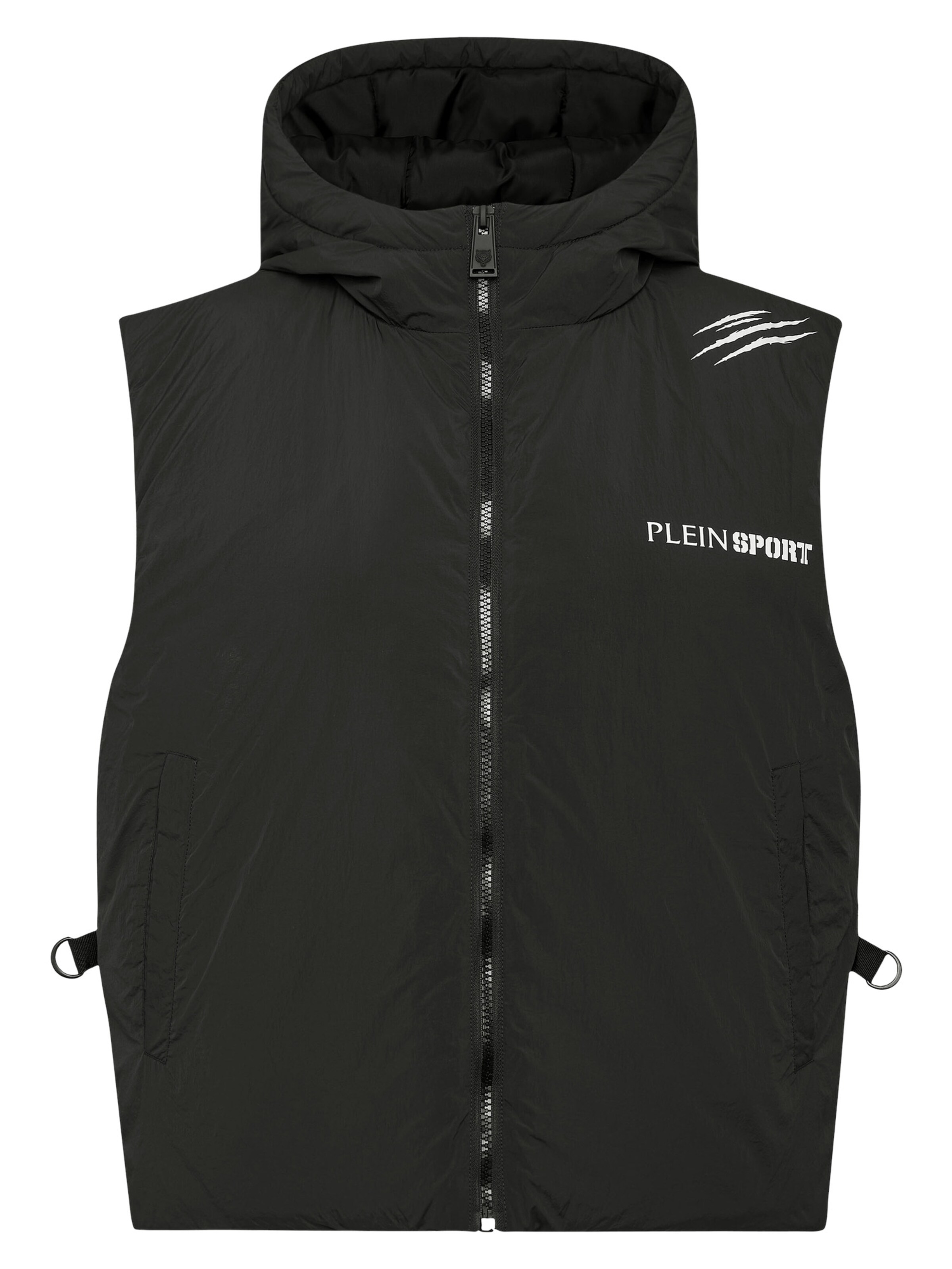 Plein Sport Bodywarmer in Zwart: voorkant