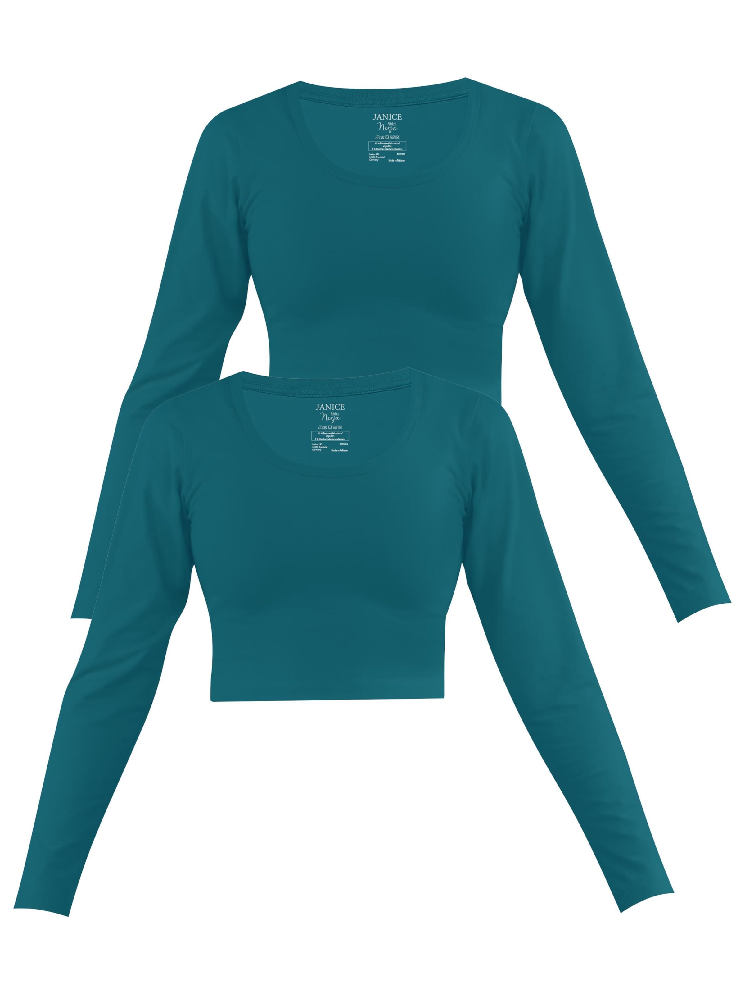 Janice Shirt ' Nerja ' in Blue: front