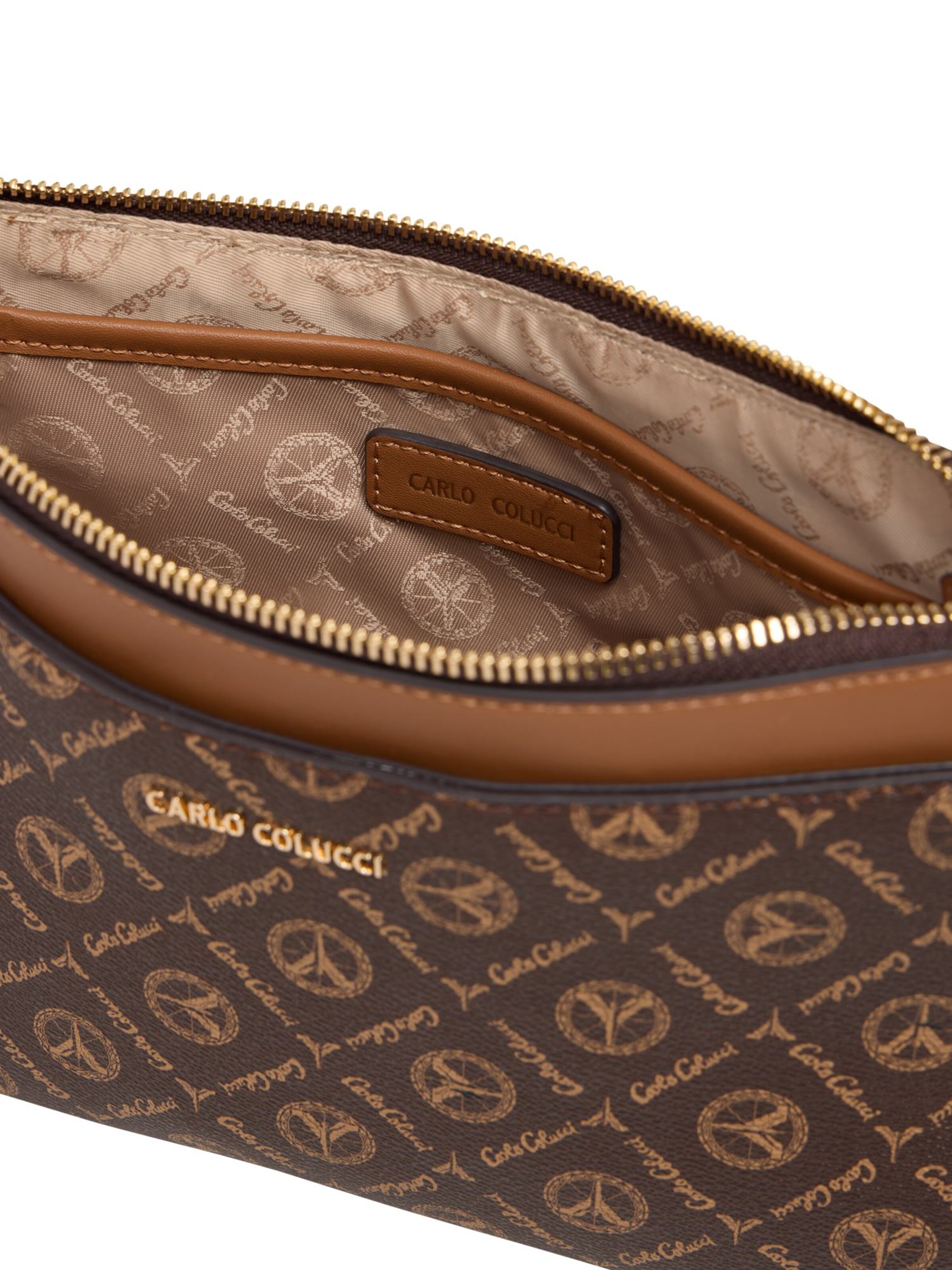 Carlo Colucci Schultertasche ' di Leone ' in Braun