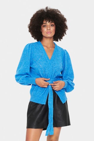 SAINT TROPEZ Strickjacke Nanett' in Blau: predná strana