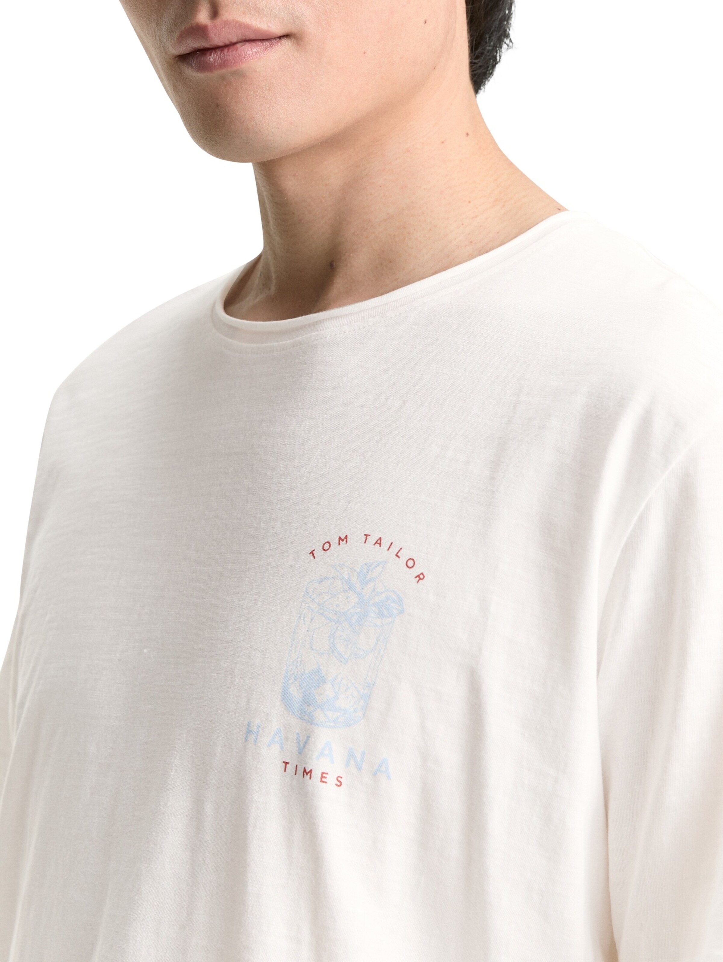 TOM TAILOR Shirt in Weiß