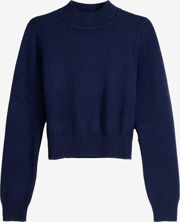 Bershka Sweater in Blue: front