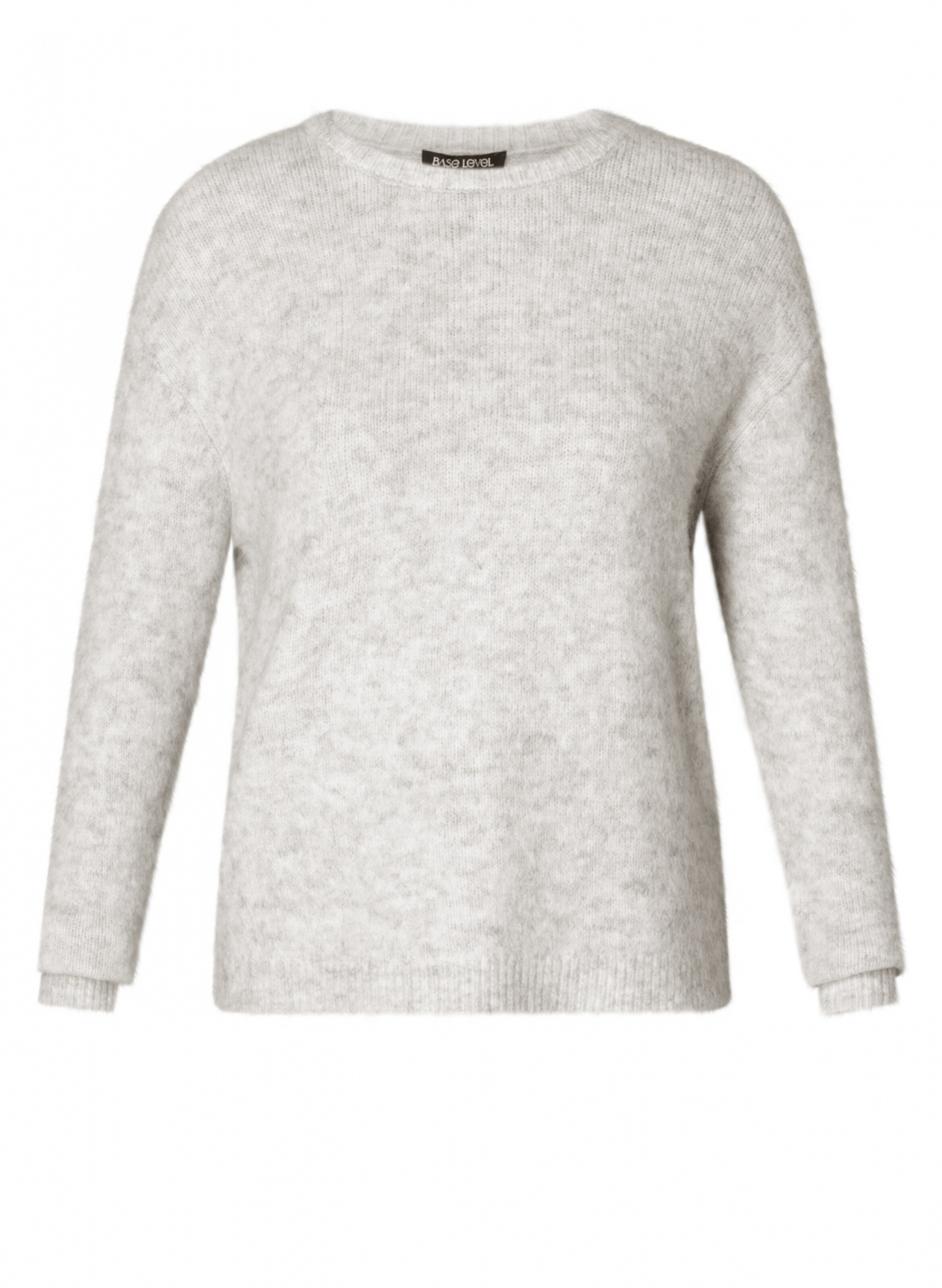 BASE LEVEL CURVY Sweater in Grey: front