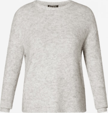 BASE LEVEL CURVY Pullover in Grau: Vorderseite