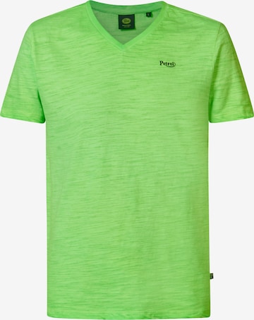 T-Shirt Petrol Industries en vert : devant