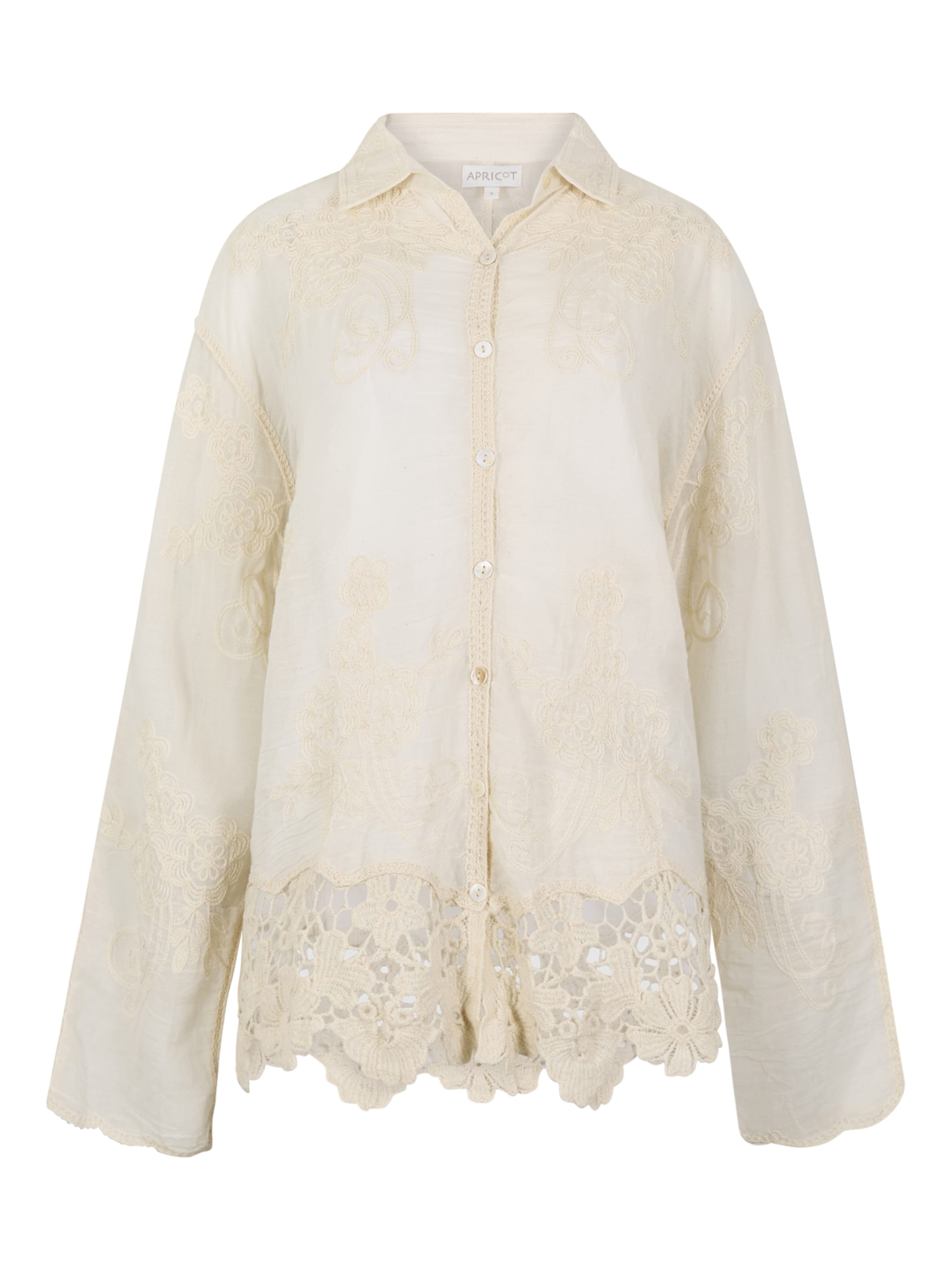 Apricot Blouse ' ' in Grey: front