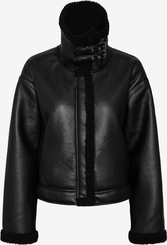 Veste d’hiver 'JANELLE' PIECES en noir : devant