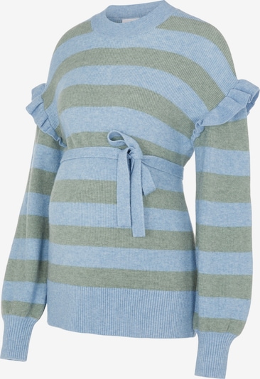 MAMALICIOUS Sweater 'Jasja' in Light blue / Light grey, Item view