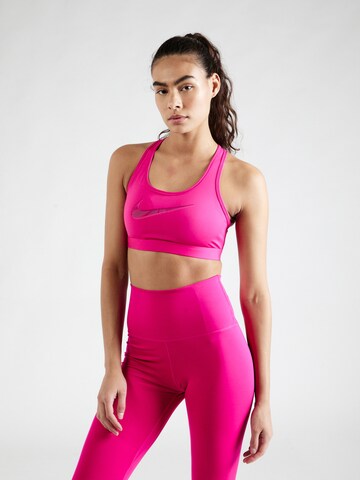 Bustino Reggiseno sportivo di NIKE in rosa: frontale