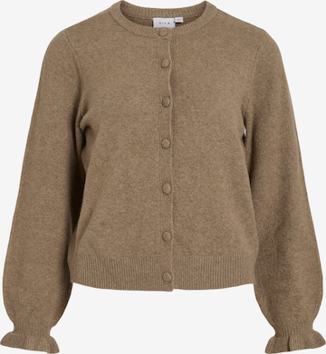VILA Knit cardigan 'VIAMARA' in Brown: front
