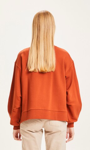 KnowledgeCotton Apparel Sweatshirt 'Erica' in Rood