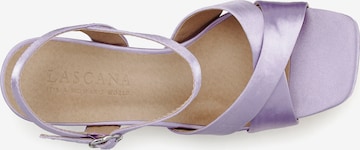 LASCANA Sandalen met riem in Lila