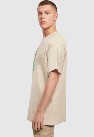 Merchcode T-Shirt 'Stay Safe' in Beige
