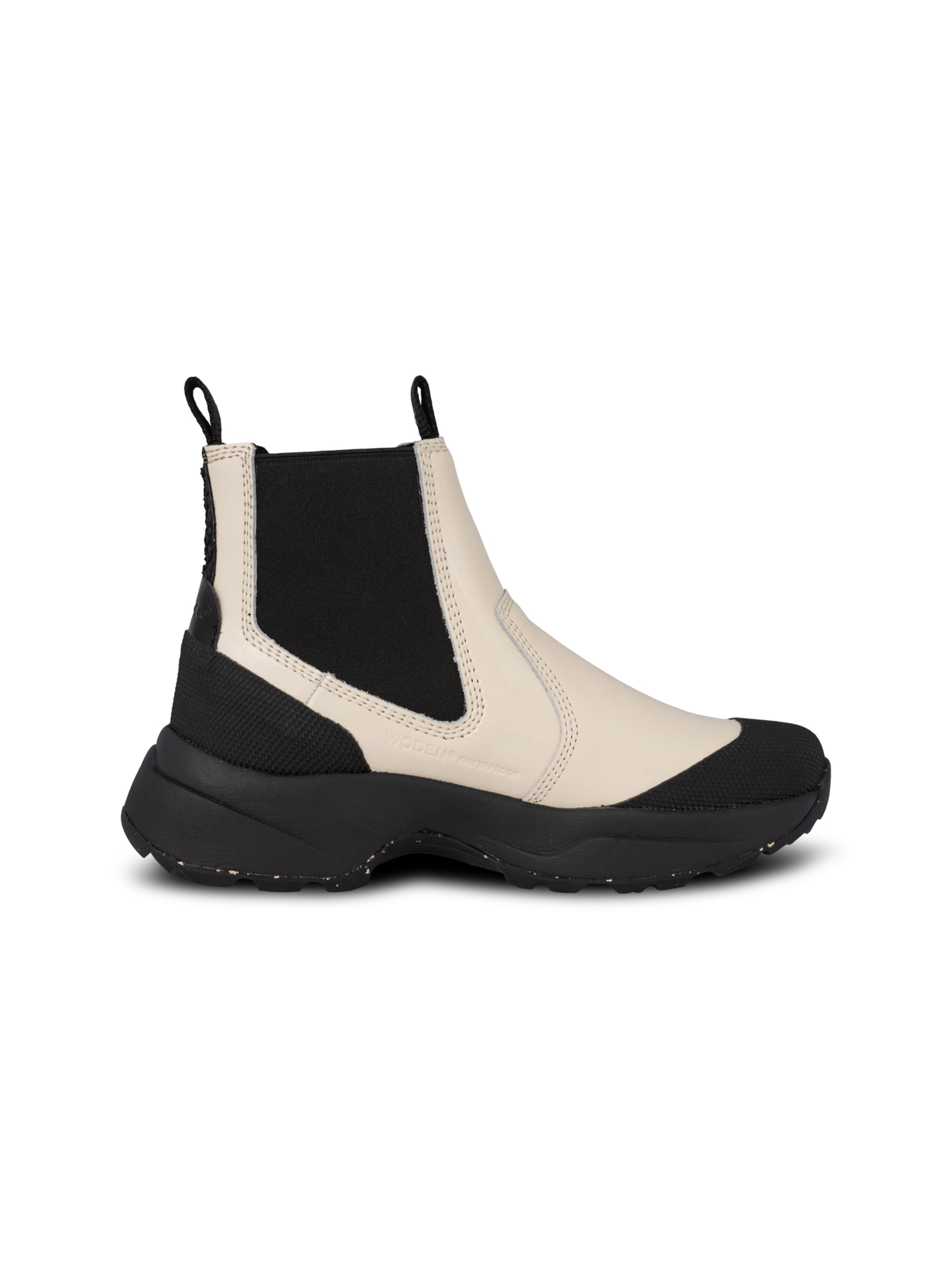 WODEN Chelsea Boots 'Hega Patent' i beige