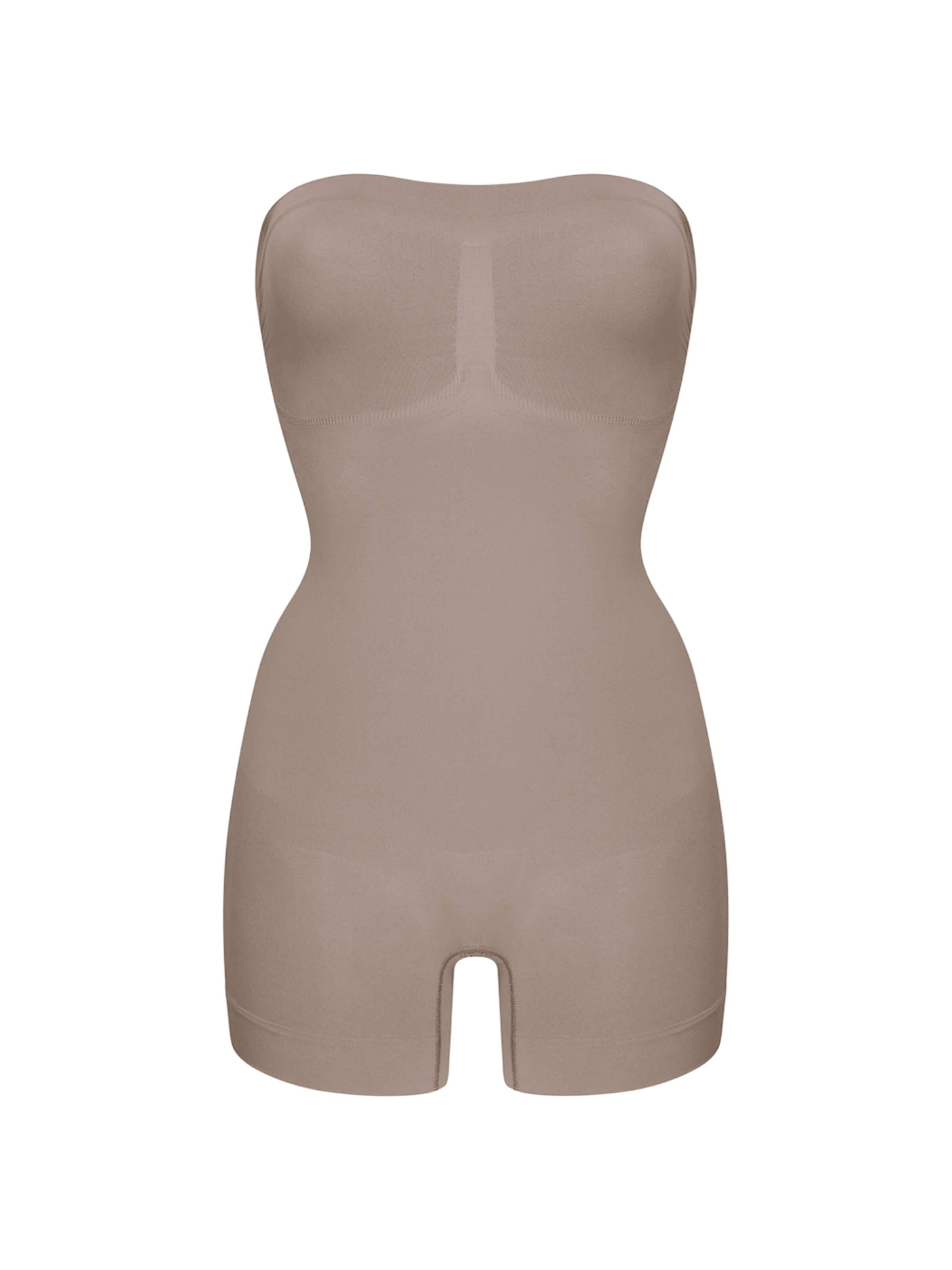 Body modelant 'Trägerloser Bodysuit Sculpting Shapewear mit Shorts' cfab (formerly creamy fabrics) en gris : devant