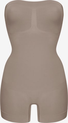 cfab (formerly creamy fabrics) Shapingbody 'Trägerloser Bodysuit Sculpting Shapewear mit Shorts' i grå: framsida