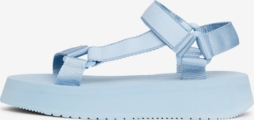 Calvin Klein Jeans Sandaal in Blauw: voorkant