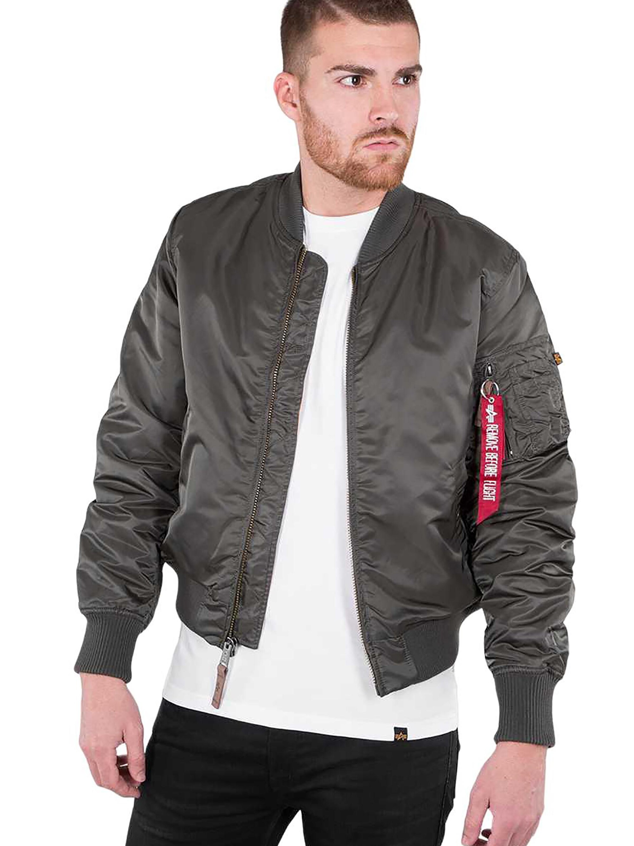 ALPHA INDUSTRIES Übergangsjacke 'MA-1 VF 59'‌‌‌‌‌‌‌‌‌‌ in Grau