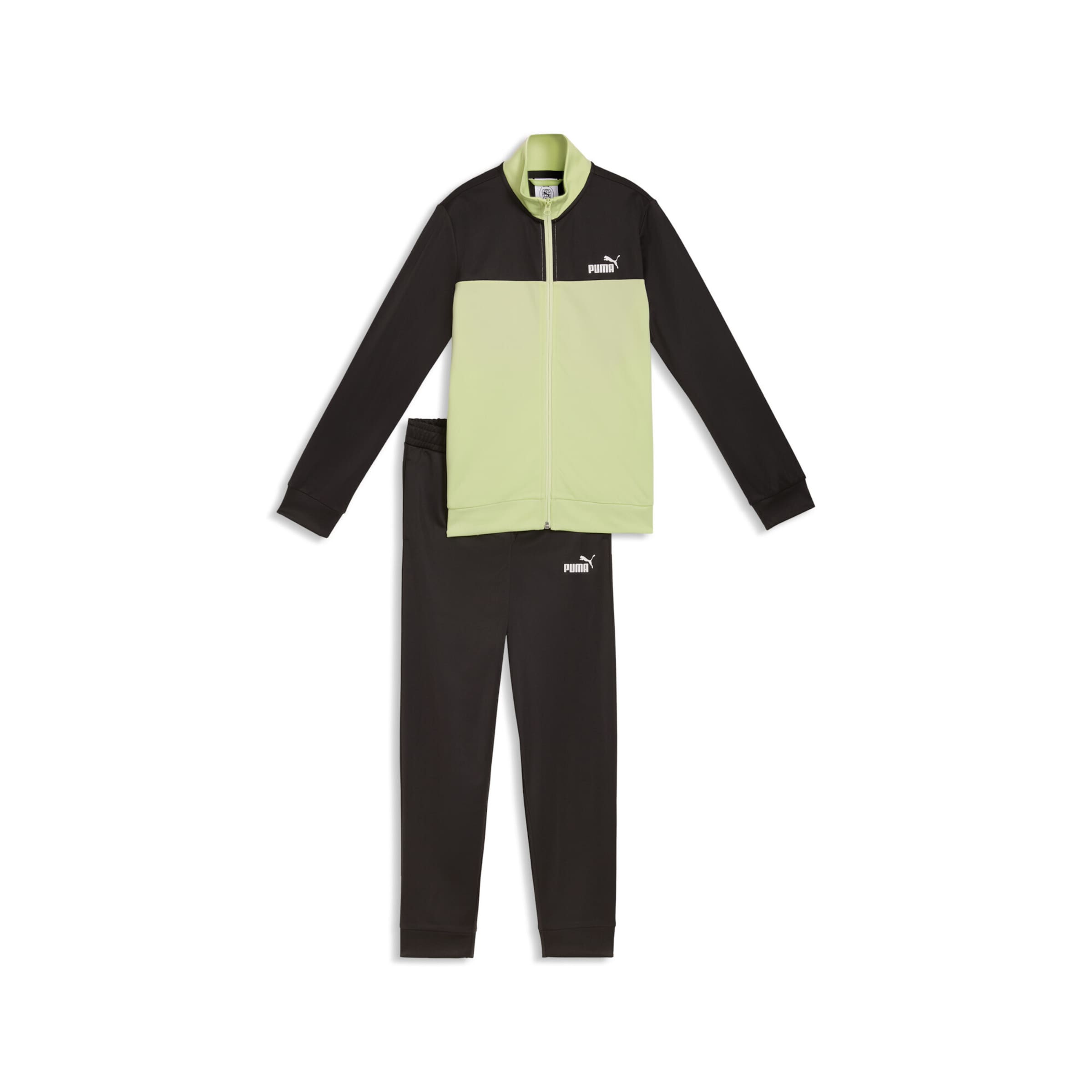 PUMA Joggingpak in Groen: voorkant