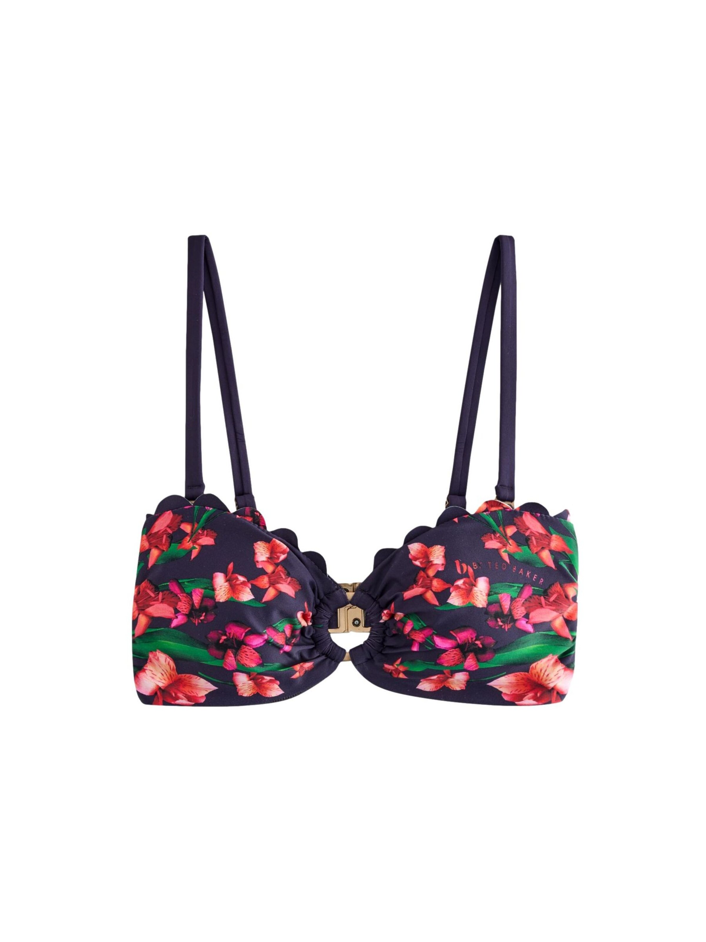 B by Ted Baker Bez ramienok Bikinový top - Modrá: predná strana
