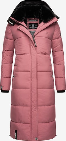 MARIKOO Winter Coat in Pink: front