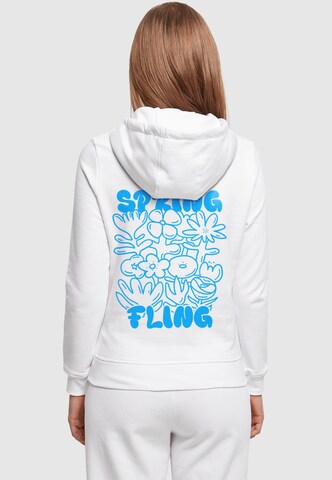 Merchcode Sweatshirt 'Spring Fling' in White: front