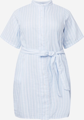 Selected Femme Curve Shirt Dress 'HELINA' in Blue: front