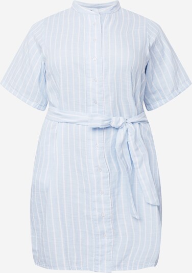 Selected Femme Curve Kleid 'HELINA' in hellblau / weiß, Produktansicht