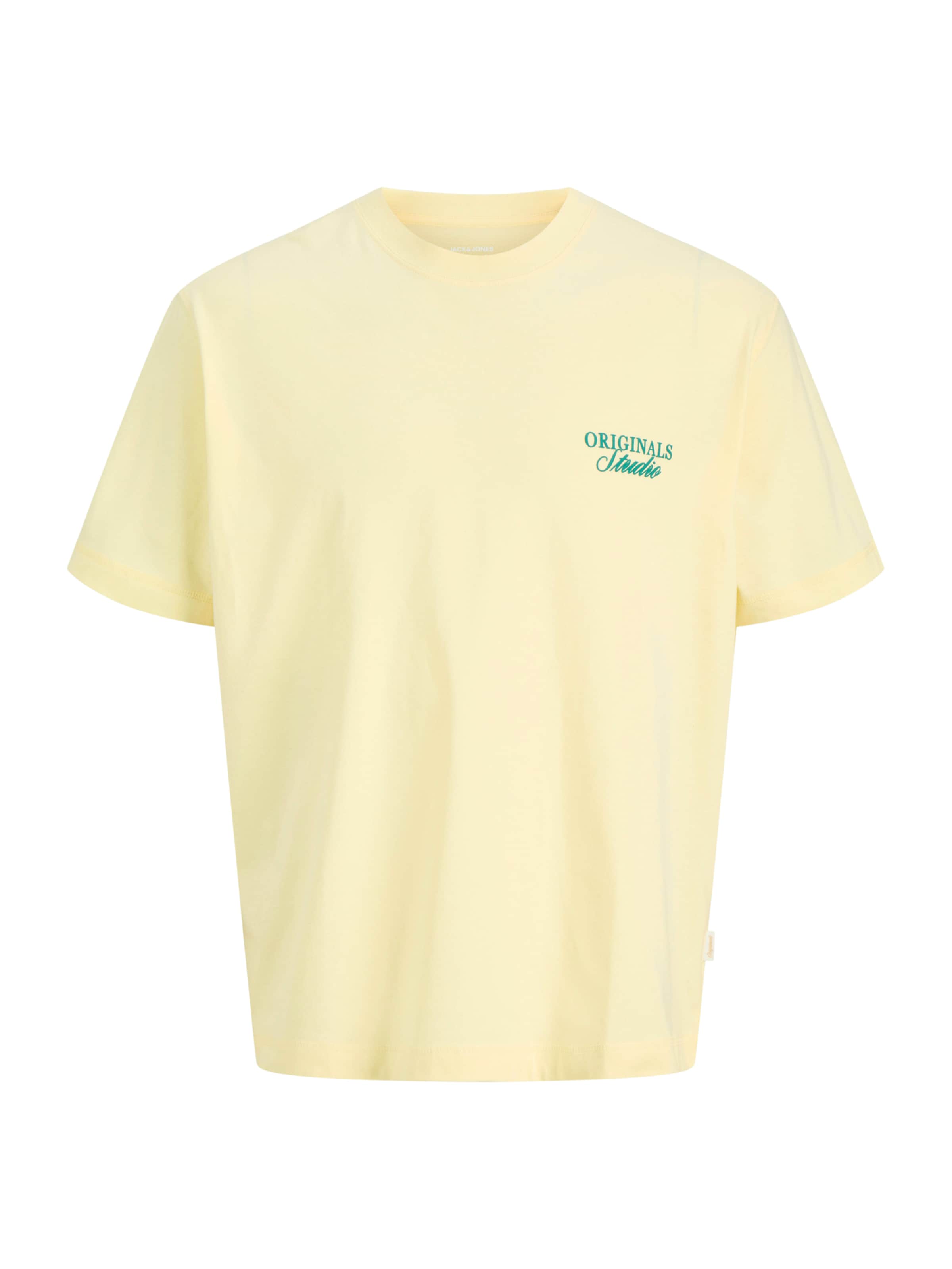 Jack & Jones Junior Shirt 'JORNorrebro' in Geel: voorkant