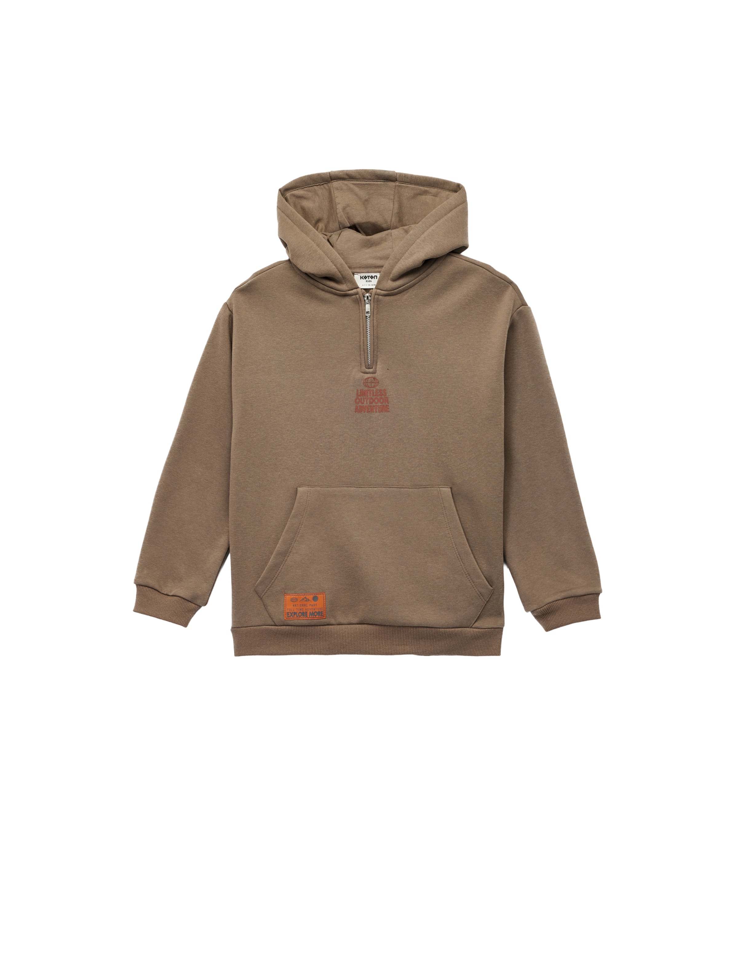 Koton Sweatshirt in Braun: Vorderseite