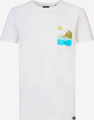 Petrol Industries T-Shirt in aqua / gelb / grün / weiß, Produktansicht