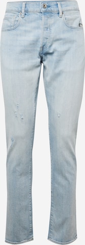 G-Star RAW Slimfit Jeans '3301' i blå: framsida