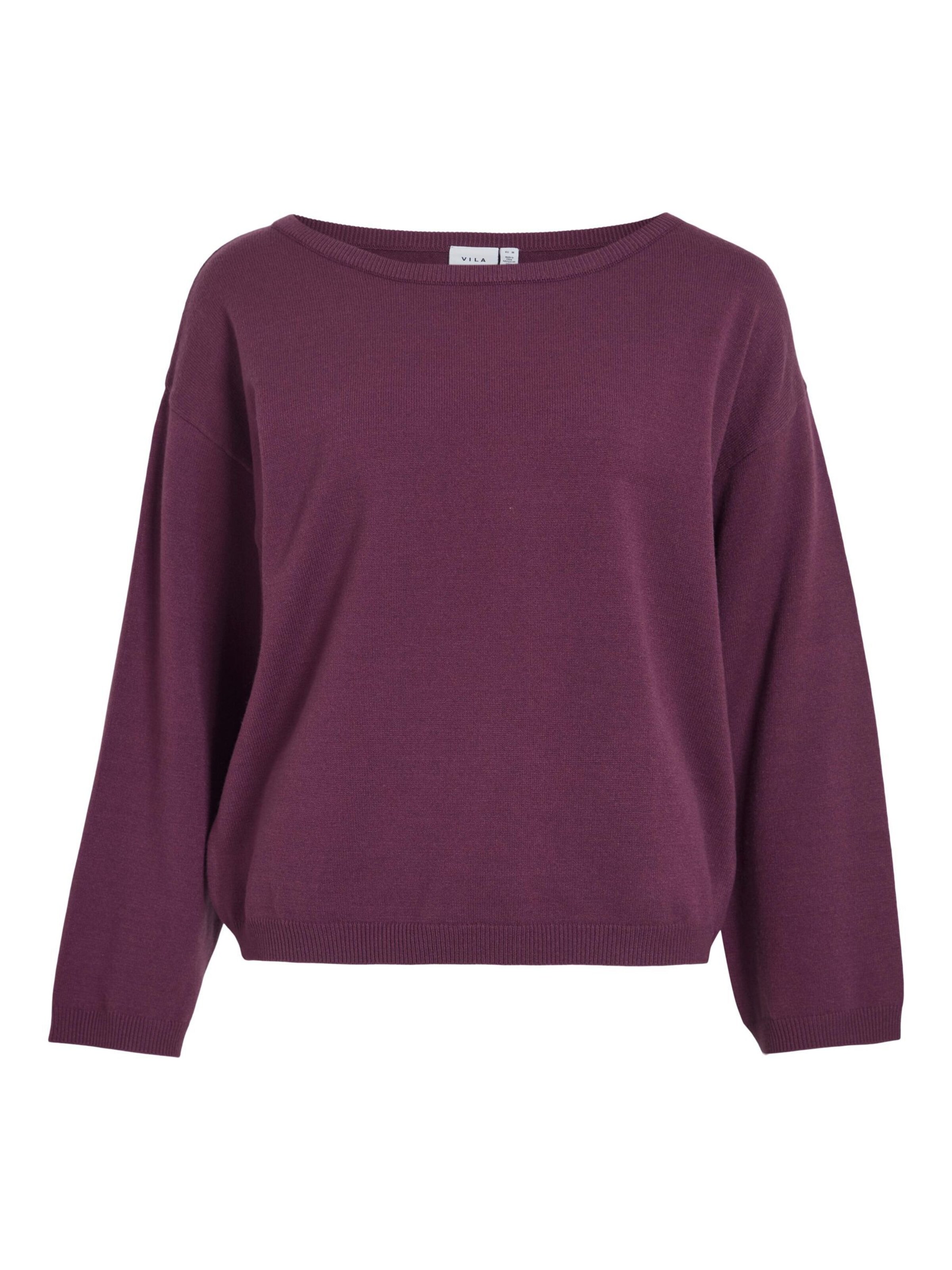 VILA Sweater in Purple: front
