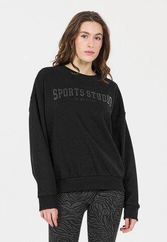 Athlecia Sports sweatshirt 'Giannis' in Black: front