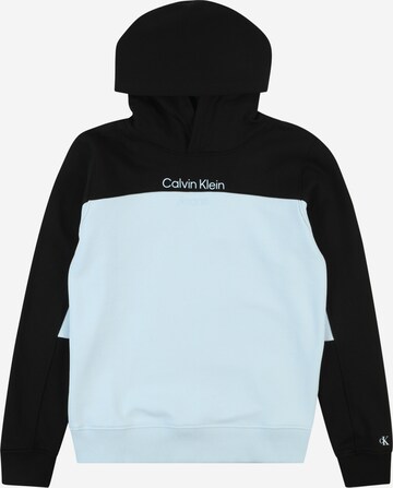 Sweat Calvin Klein Jeans en bleu : devant