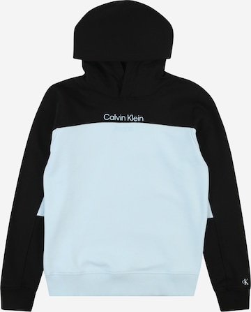 Sweat Calvin Klein Jeans en bleu : devant