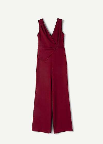 Camomilla Jumpsuit in de kleur Donkerrood, Productweergave