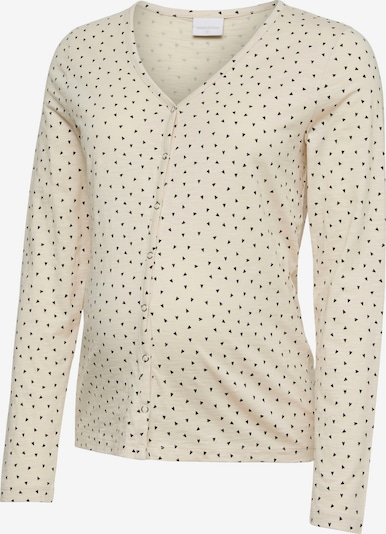 MAMALICIOUS Pyjama 'MLMira' koossa XS värissä kerma / musta, Tuotenäkymä