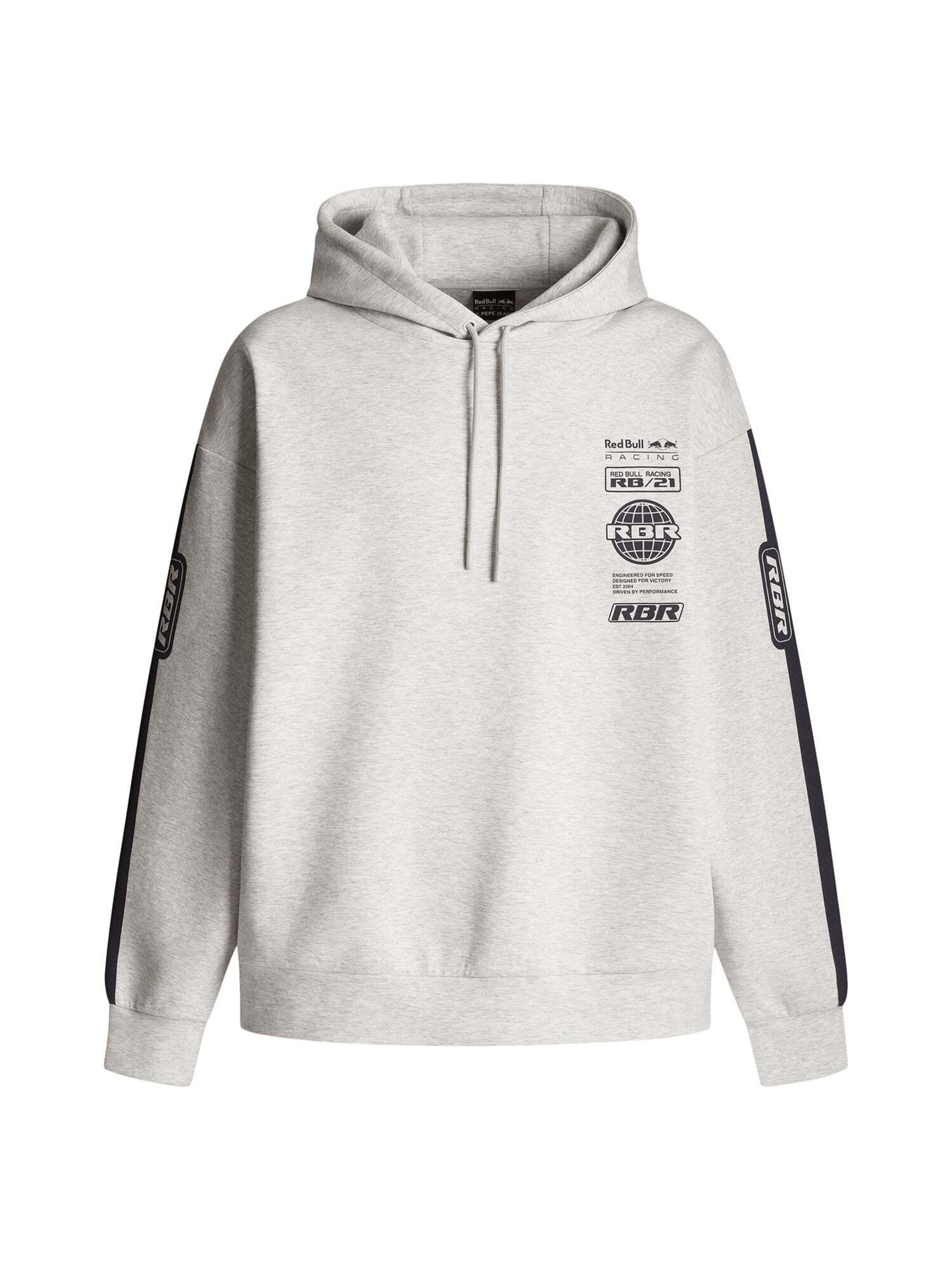 Red Bull Racing x Pepe Jeans Sweatshirt 'Red Bull Racing x Pepe Jeans' in Grey: front
