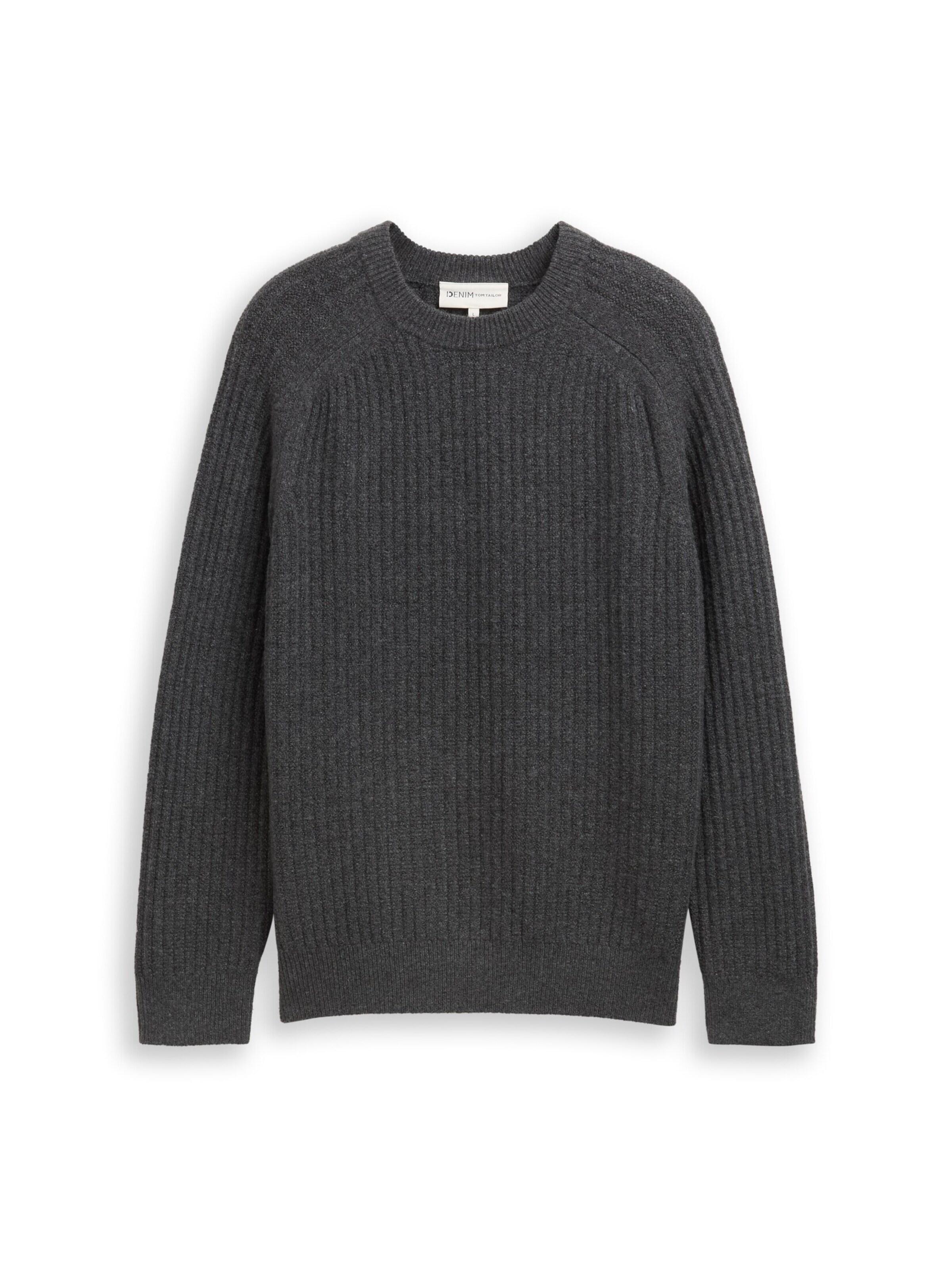 TOM TAILOR DENIM Pullover in anthrazit, Produktansicht