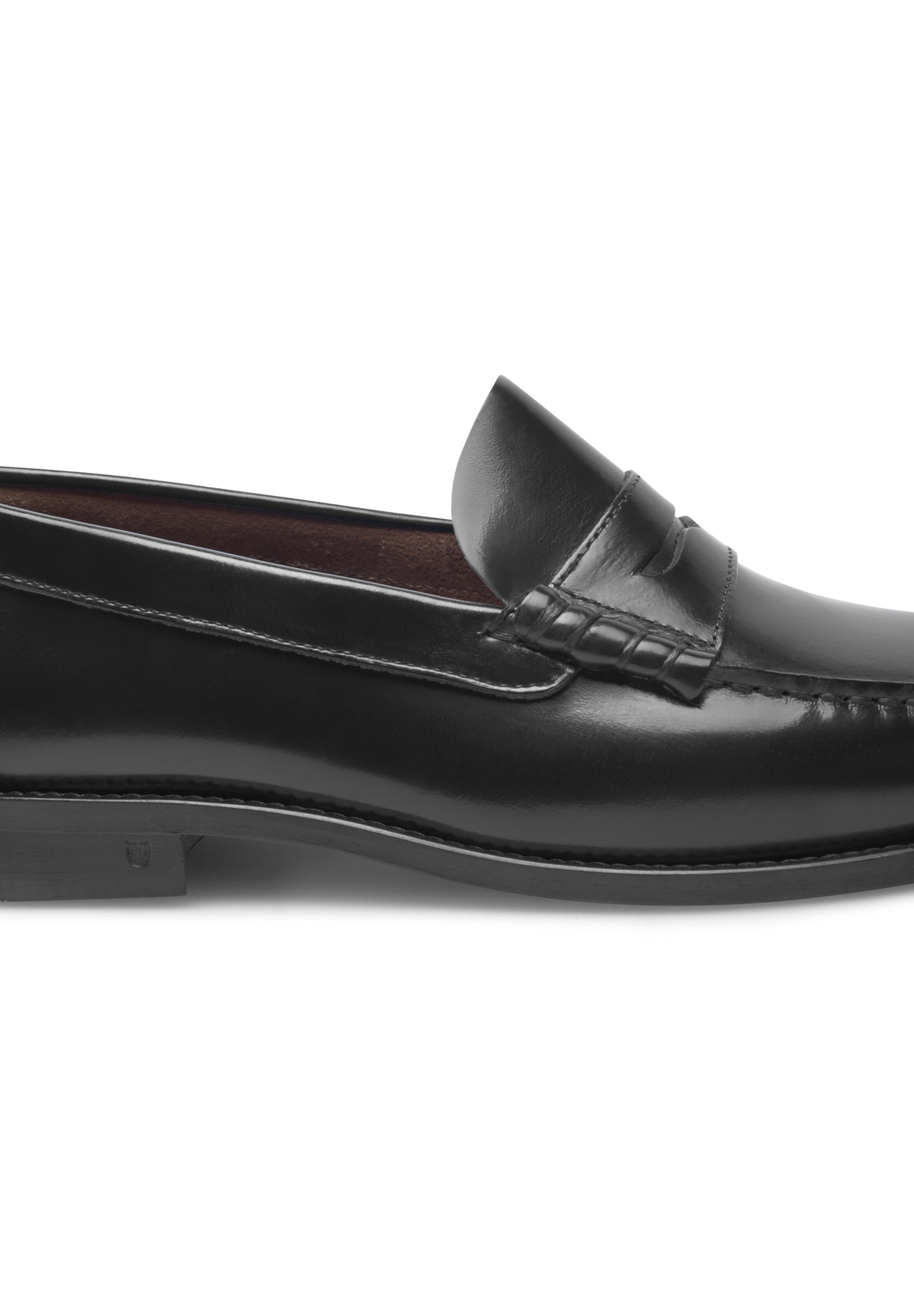 Henry Stevens Classic Flats 'Hunter M PL' in Black