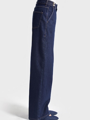 Wide Leg Jean 'Wide High Rise Jeans' IT'S BASIC en bleu