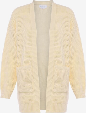 BLONDA Knit cardigan in Yellow: front